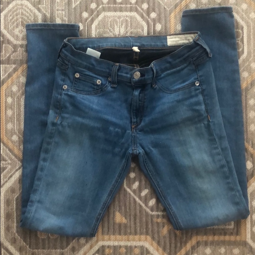 Rag & Bone Black Destructed Skinny - Picture 6 of 8